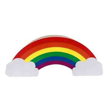 Drevo Rainbow Tvar Držiak Na Pero, Ceruzka Ploche Organizátor Úložný Box